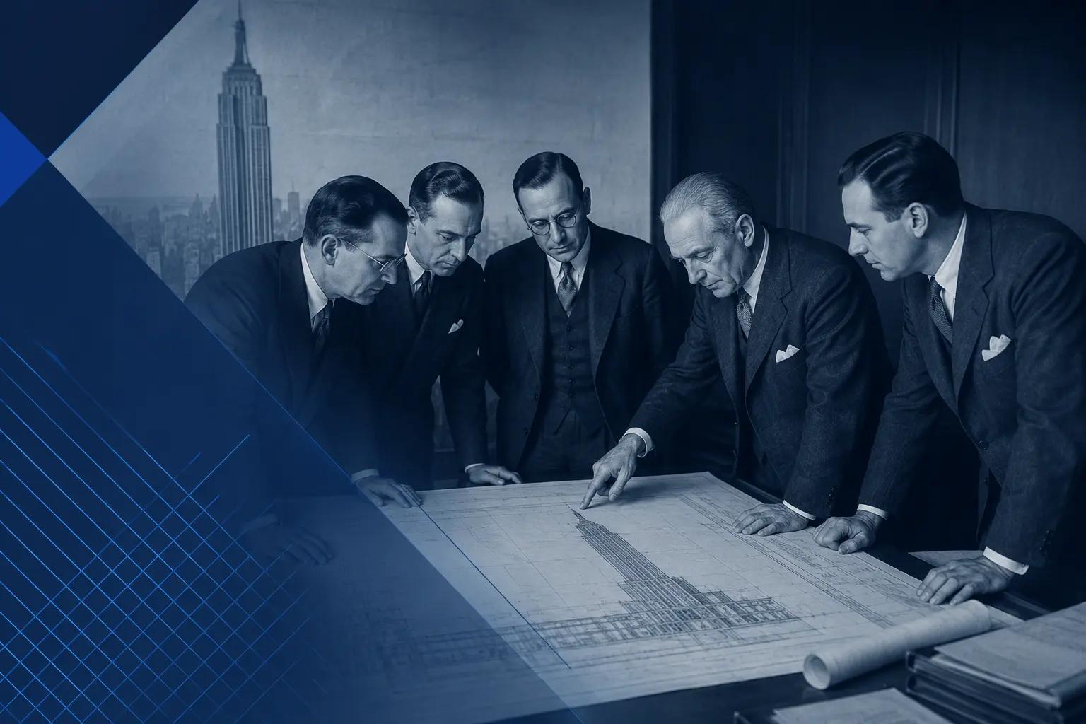 A team gathered around a whiteboard mapping out the layers of a modern website architecture, illustrating how HT Blue guides clients from concept to managed stack